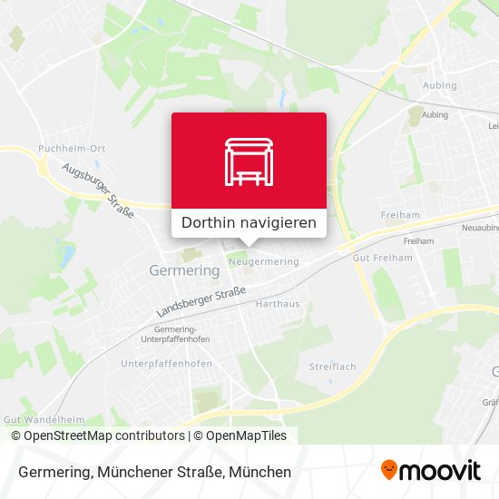 Germering, Münchener Straße Karte