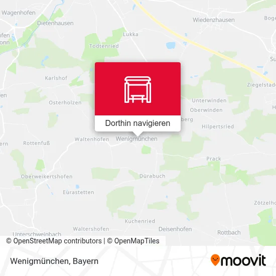 Wenigmünchen Karte