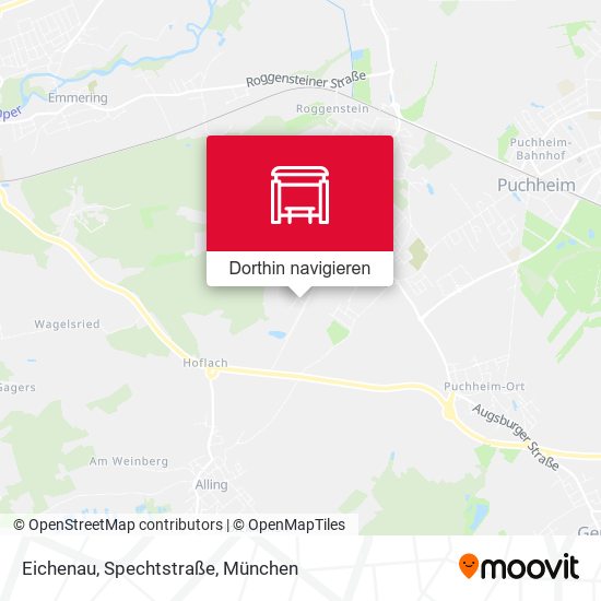 Eichenau, Spechtstraße Karte