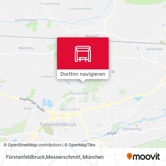 Fürstenfeldbruck,Messerschmitt Karte