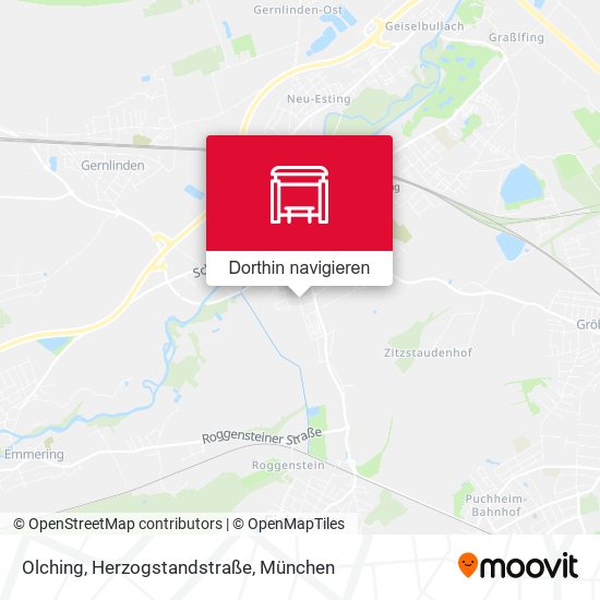 Olching, Herzogstandstraße Karte