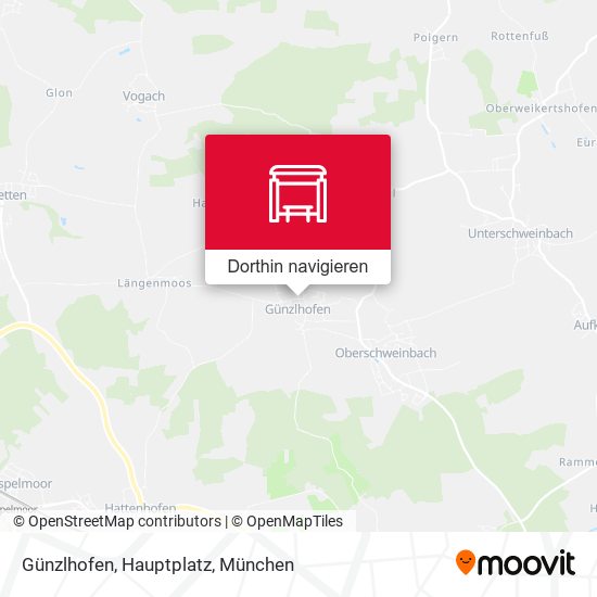 Günzlhofen, Hauptplatz Karte