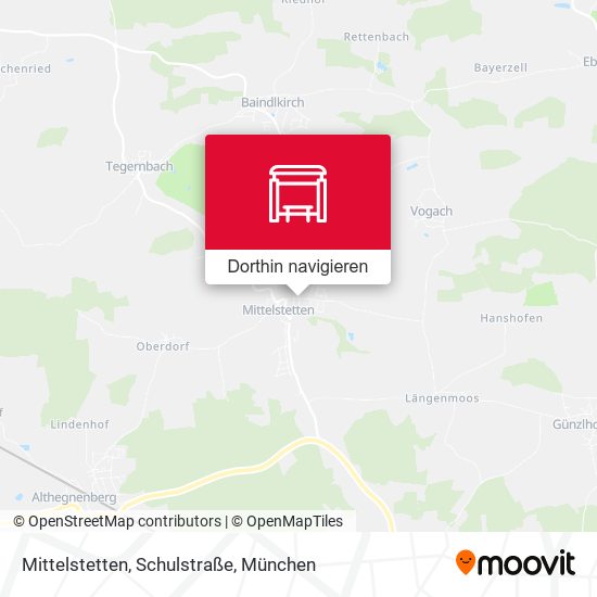 Mittelstetten, Schulstraße Karte