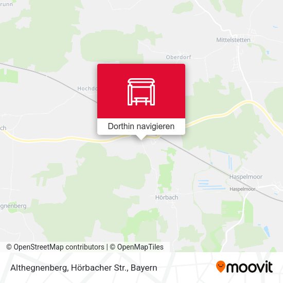 Althegnenberg, Hörbacher Str. Karte