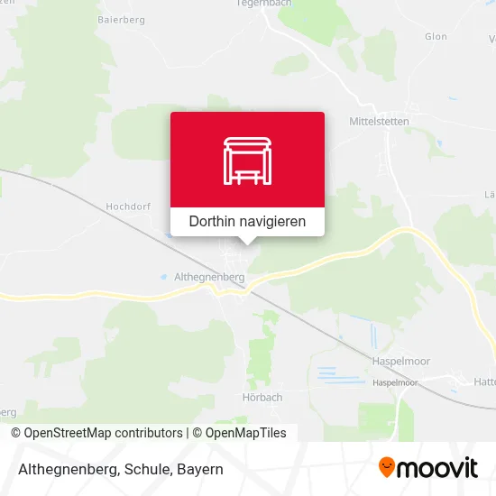 Althegnenberg, Schule Karte