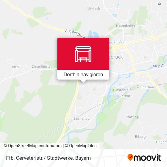 Ffb, Cerveteristr./ Stadtwerke Karte