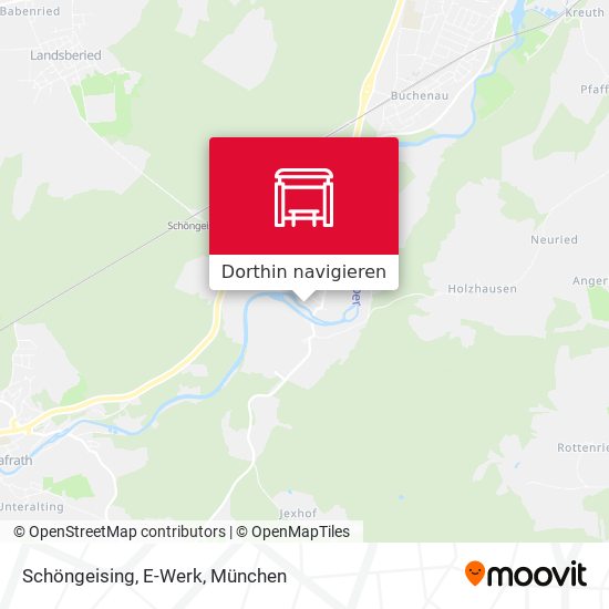 Schöngeising, E-Werk Karte