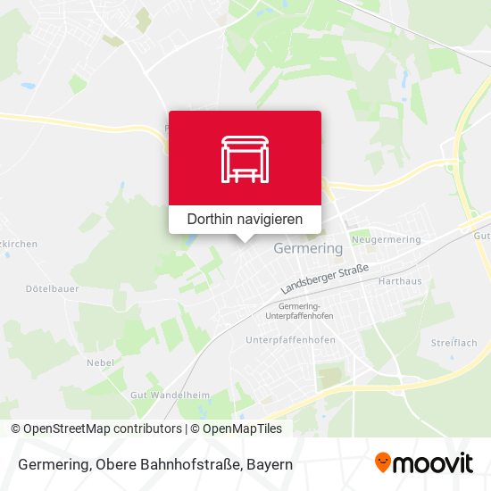 Germering, Obere Bahnhofstraße Karte