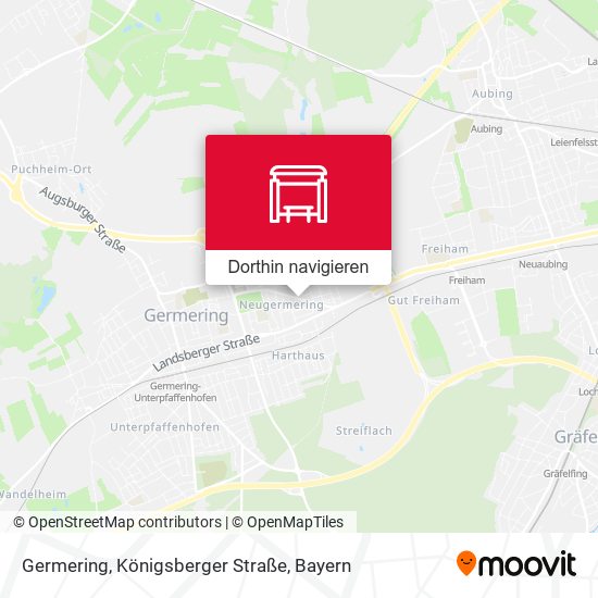 Germering, Königsberger Straße Karte