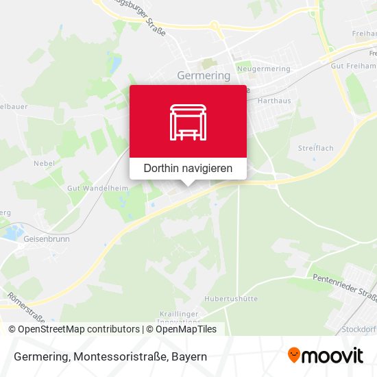 Germering, Montessoristraße Karte