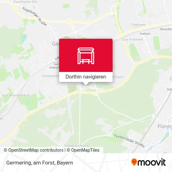 Germering, am Forst Karte