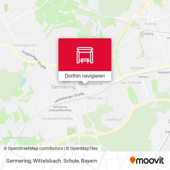 Germering, Wittelsbach. Schule Karte