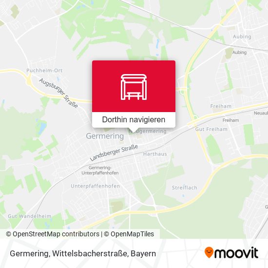 Germering, Wittelsbacherstraße Karte