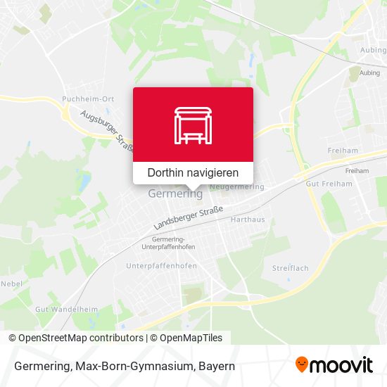 Germering, Max-Born-Gymnasium Karte