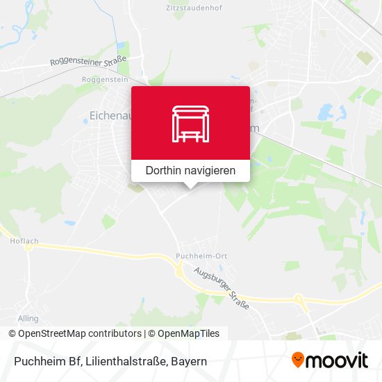 Puchheim Bf, Lilienthalstraße Karte