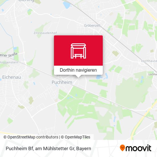 Puchheim Bf, am Mühlstetter Gr Karte