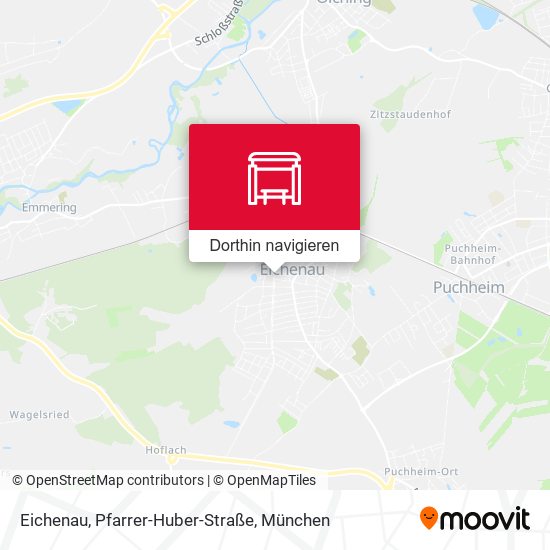 Eichenau, Pfarrer-Huber-Straße Karte