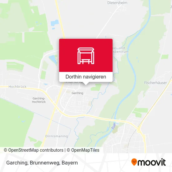 Garching, Brunnenweg Karte