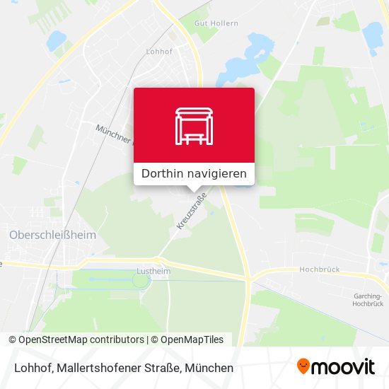 Lohhof, Mallertshofener Straße Karte