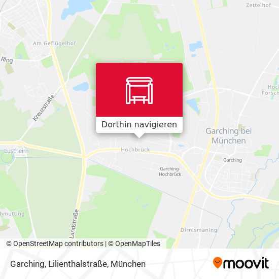Garching, Lilienthalstraße Karte