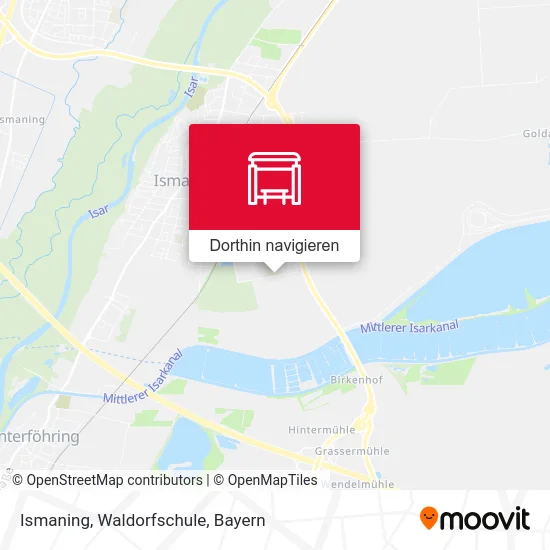 Ismaning, Waldorfschule Karte