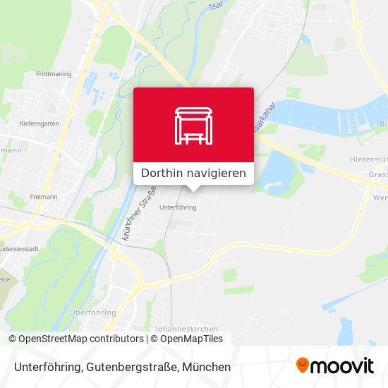 Unterföhring, Gutenbergstraße Karte