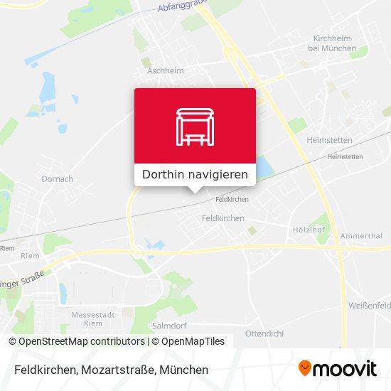 Feldkirchen, Mozartstraße Karte