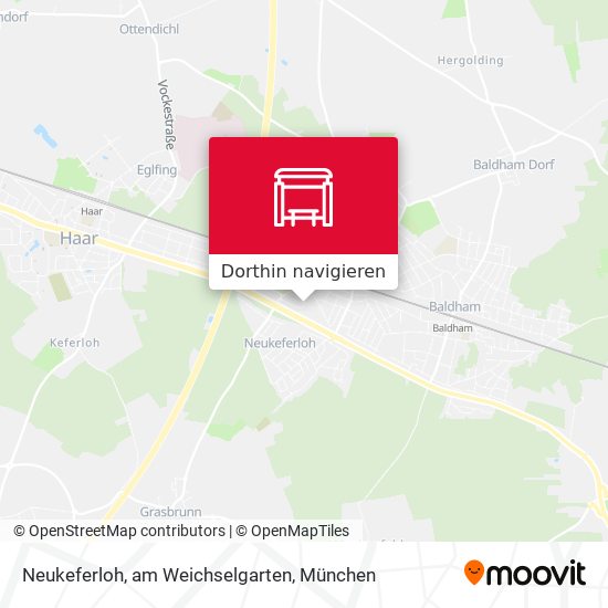Neukeferloh, am Weichselgarten Karte