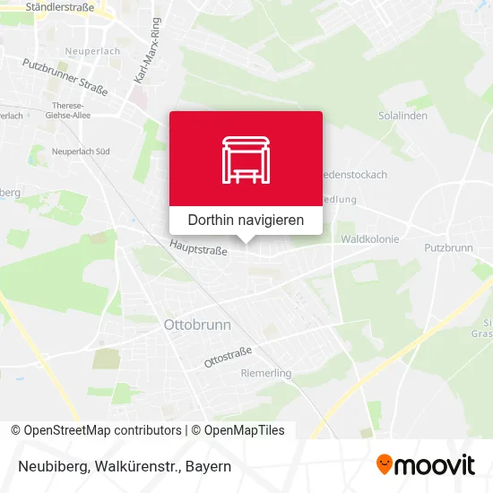 Neubiberg, Walkürenstr. Karte