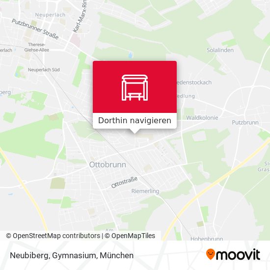 Neubiberg, Gymnasium Karte
