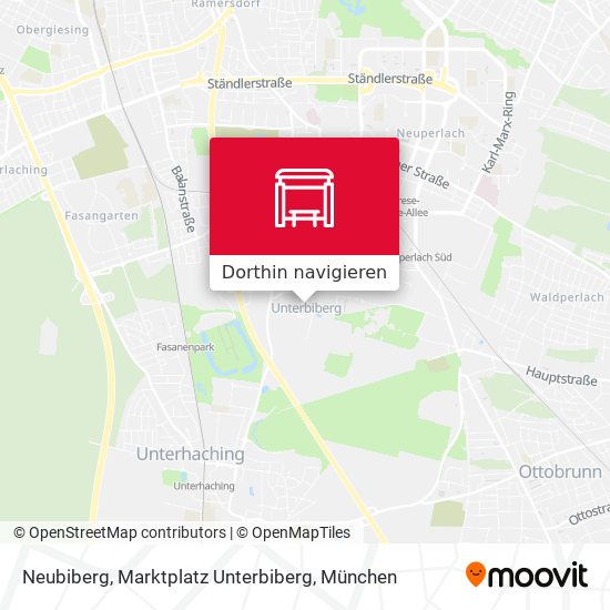 Neubiberg, Marktplatz Unterbiberg Karte