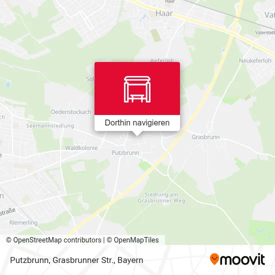 Putzbrunn, Grasbrunner Str. Karte