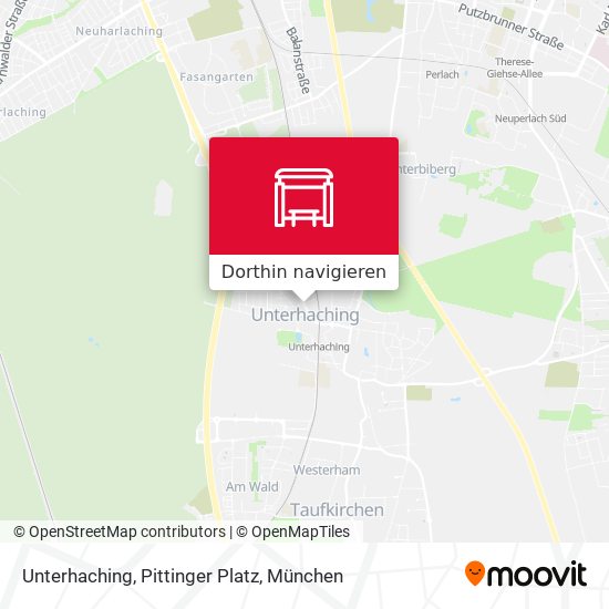Unterhaching, Pittinger Platz Karte