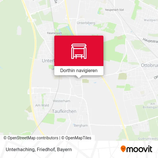 Unterhaching, Friedhof Karte