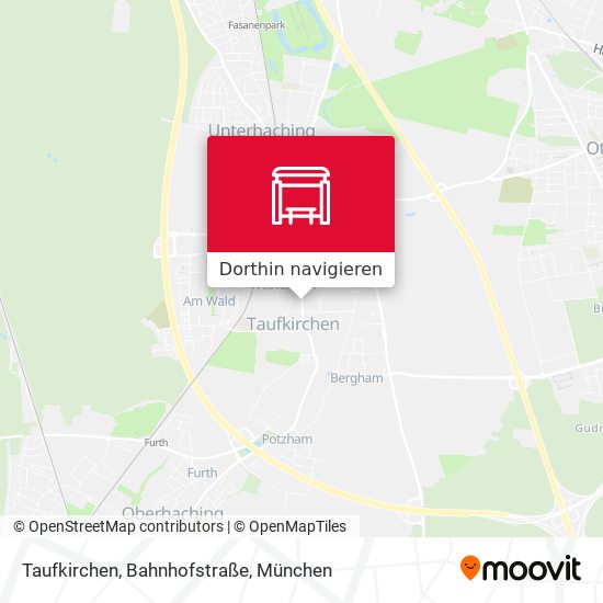 Taufkirchen, Bahnhofstraße Karte