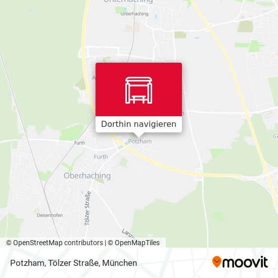 Potzham, Tölzer Straße Karte