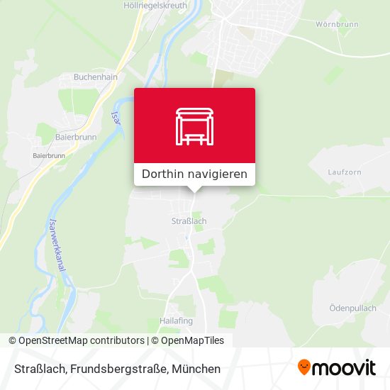 Straßlach, Frundsbergstraße Karte
