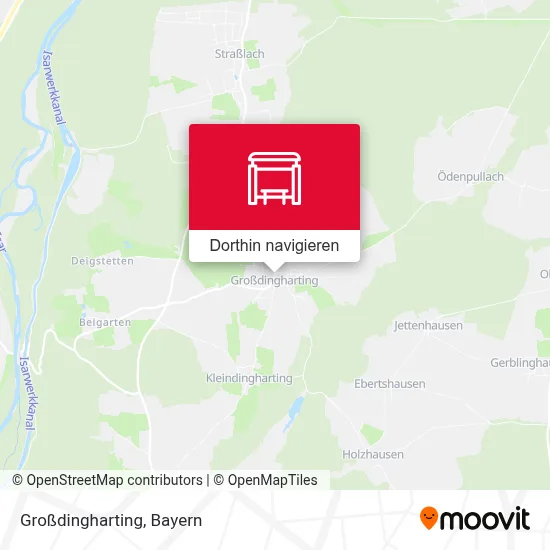 Großdingharting Karte