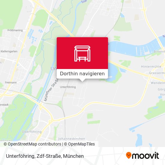 Unterföhring, Zdf-Straße Karte