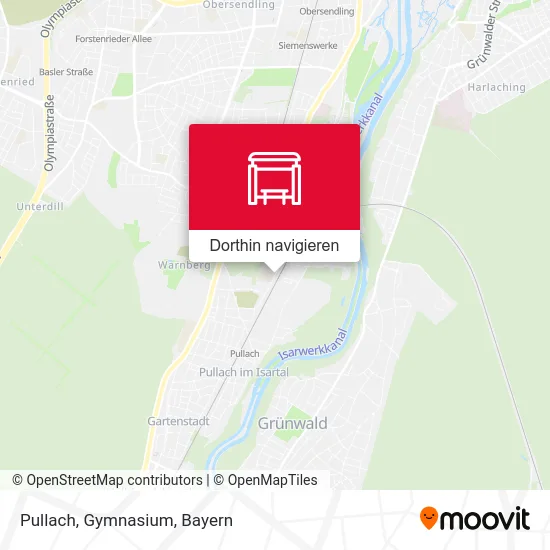Pullach, Gymnasium Karte