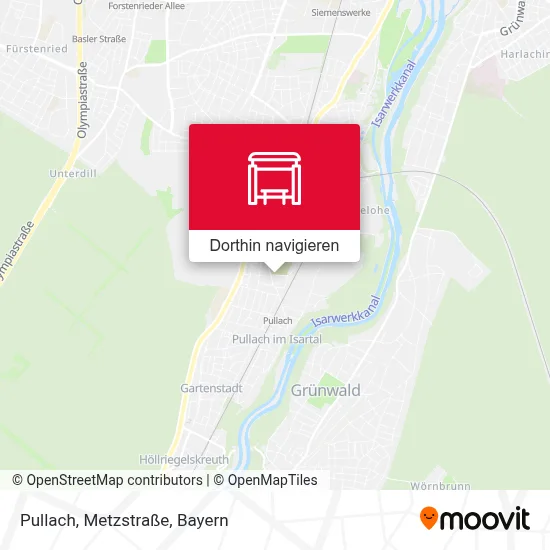 Pullach, Metzstraße Karte