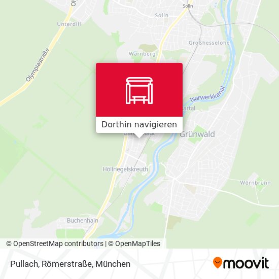 Pullach, Römerstraße Karte