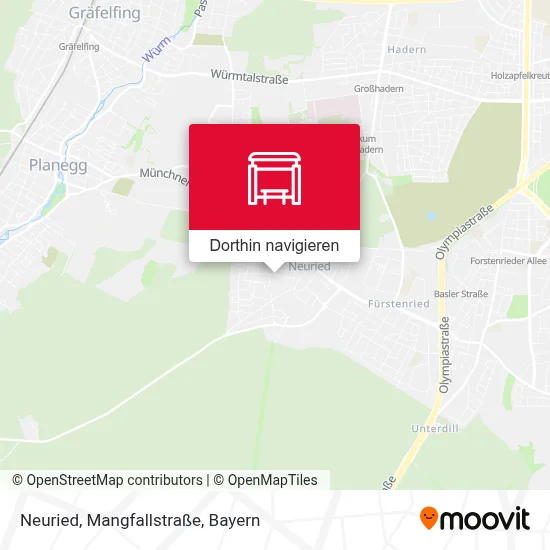 Neuried, Mangfallstraße Karte