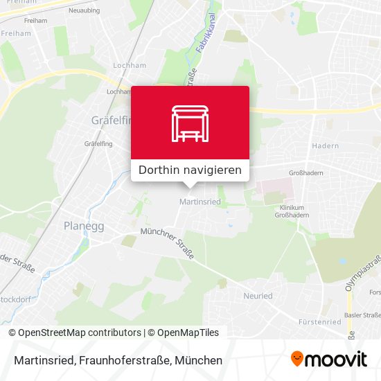 Martinsried, Fraunhoferstraße Karte
