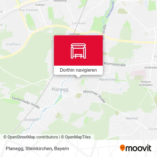 Planegg, Steinkirchen Karte