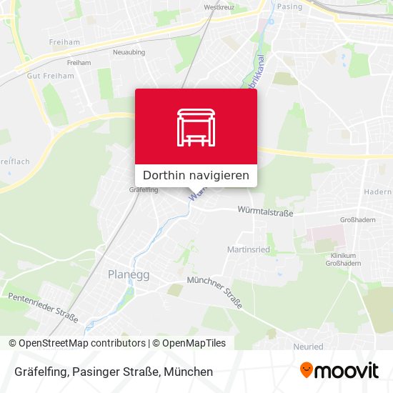 Gräfelfing, Pasinger Straße Karte