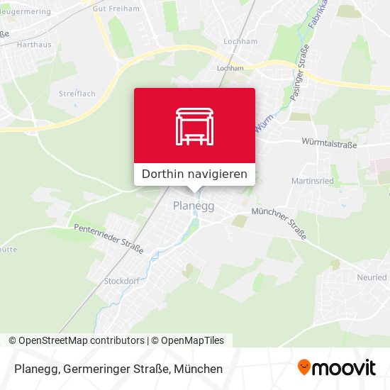 Planegg, Germeringer Straße Karte