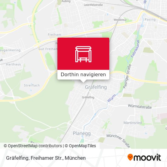 Gräfelfing, Freihamer Str. Karte