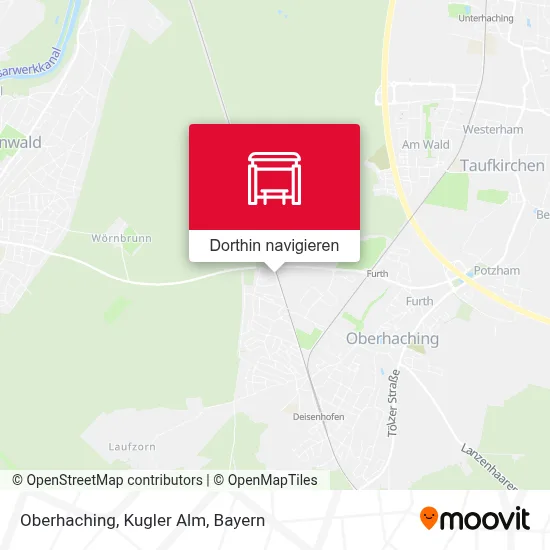 Oberhaching, Kugler Alm Karte