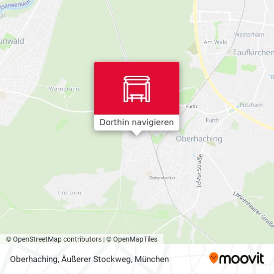 Oberhaching, Äußerer Stockweg Karte